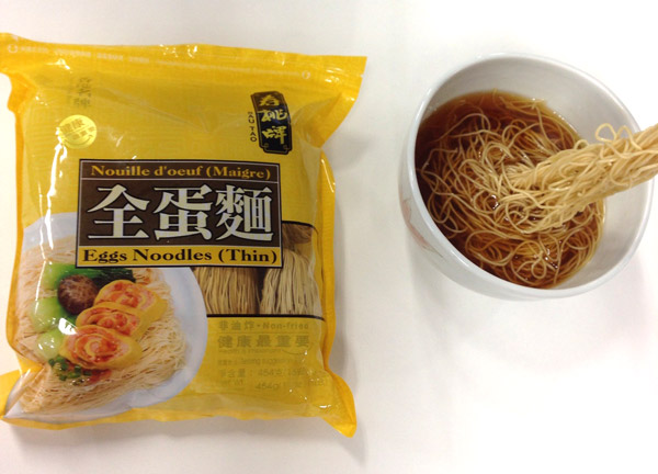 全蛋麺試食