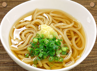 生姜冷かけうどん