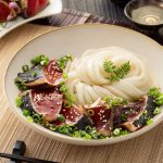 【栄養の宝庫】鰹の漬けうどん