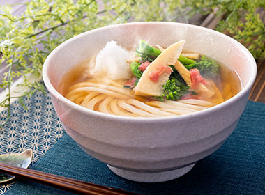 春野菜の梅おろしうどん