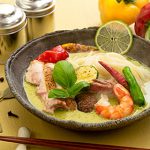 和風グリーンカレーうどん