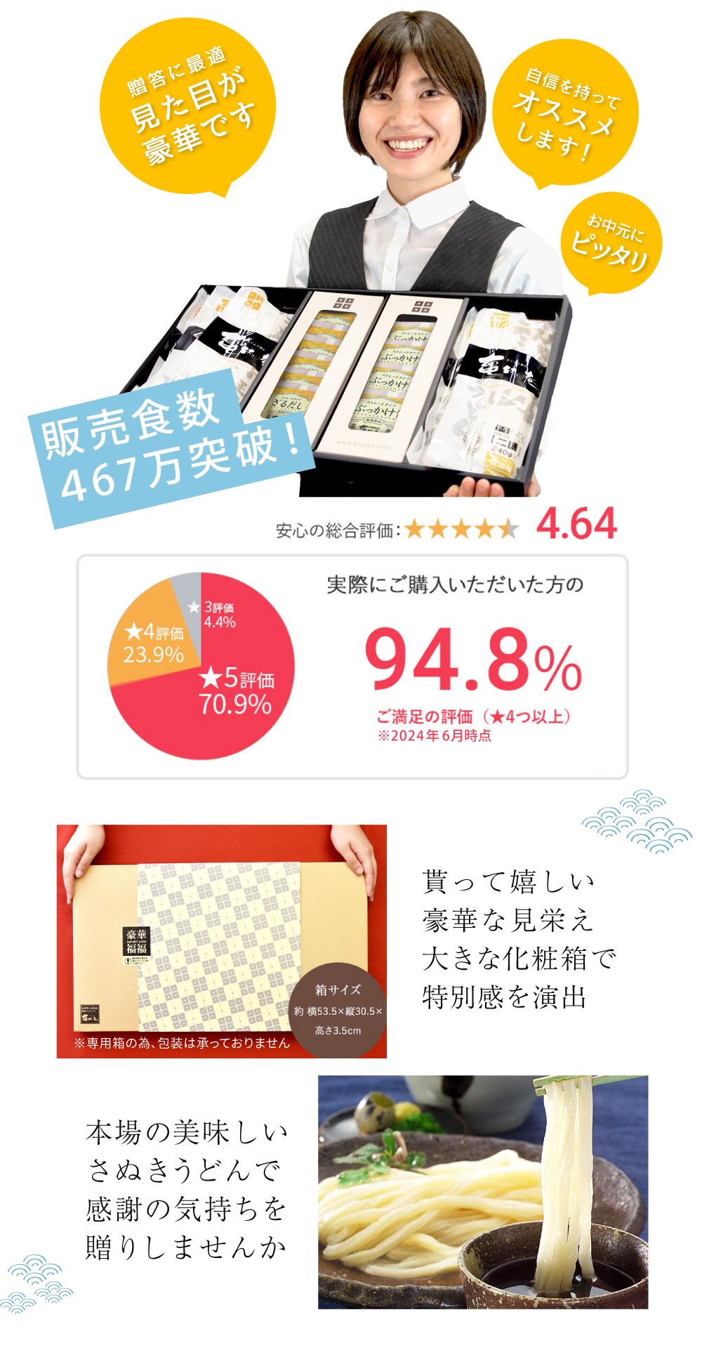 贈答に最適見た目が豪華です