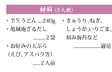 材料（2人前）